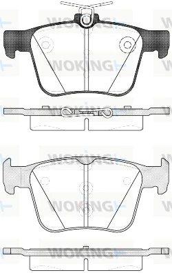 WOKING fékbetétkészlet, tárcsafék - P14163.10 - TothCarparts