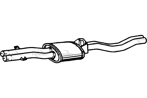 FENNO középső hangtompító - P1419 - TothCarparts
