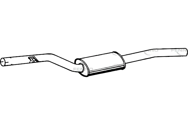 FENNO középső hangtompító - P1428 - TothCarparts