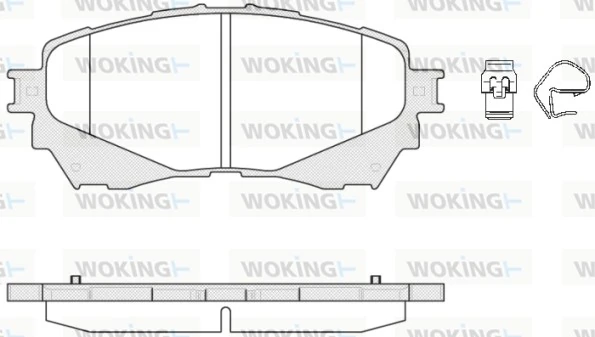 WOKING fékbetétkészlet, tárcsafék - P14383.04 - TothCarparts