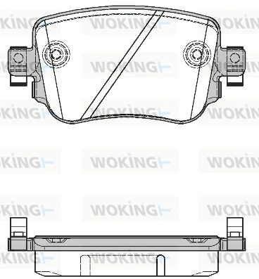 WOKING fékbetétkészlet, tárcsafék - P14493.08 - TothCarparts