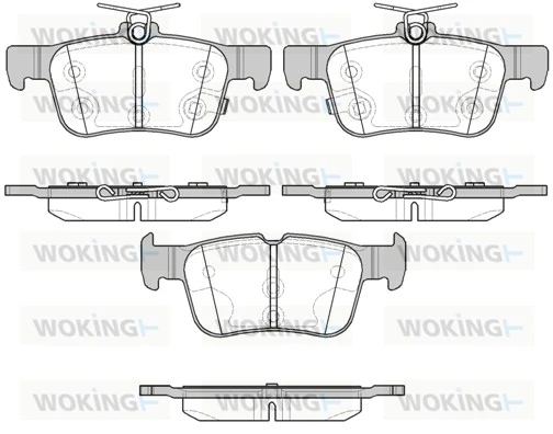 WOKING fékbetétkészlet, tárcsafék - P14513.12 - TothCarparts