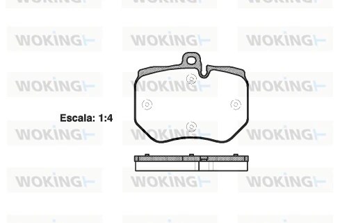 WOKING fékbetétkészlet, tárcsafék - P15003.00 - TothCarparts