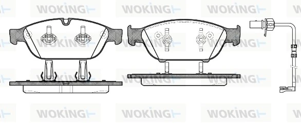 WOKING fékbetétkészlet, tárcsafék - P15413.12 - TothCarparts