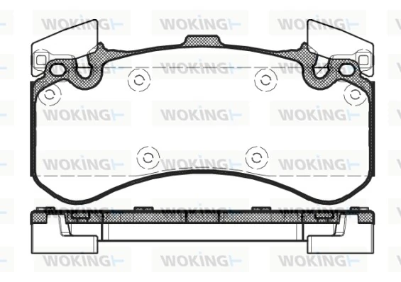 WOKING fékbetétkészlet, tárcsafék - P15633.00 - TothCarparts