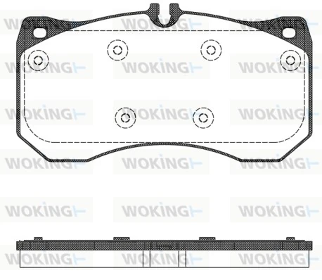 WOKING fékbetétkészlet, tárcsafék - P15973.00 - TothCarparts