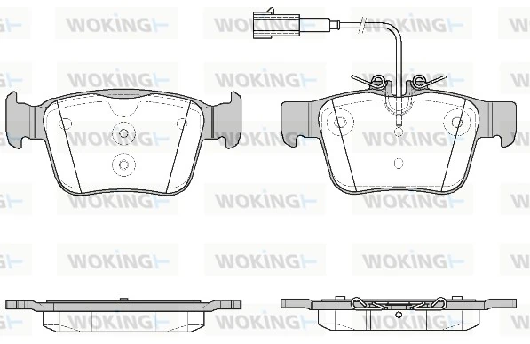 WOKING fékbetétkészlet, tárcsafék - P16223.02 - TothCarparts