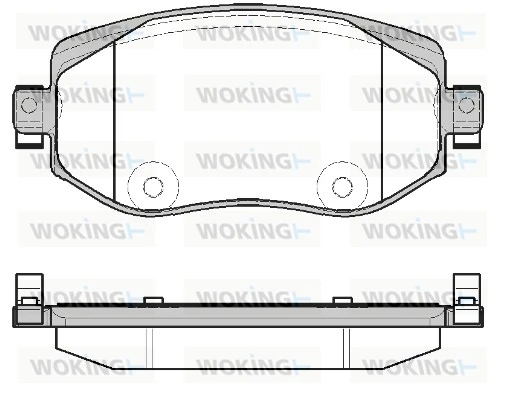 WOKING fékbetétkészlet, tárcsafék - P16243.08 - TothCarparts