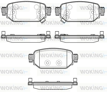 WOKING fékbetétkészlet, tárcsafék - P16313.02 - TothCarparts