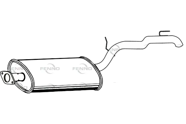 FENNO hátsó hangtompító - P1636 - TothCarparts