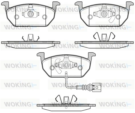 WOKING fékbetétkészlet, tárcsafék - P17013.01 - TothCarparts