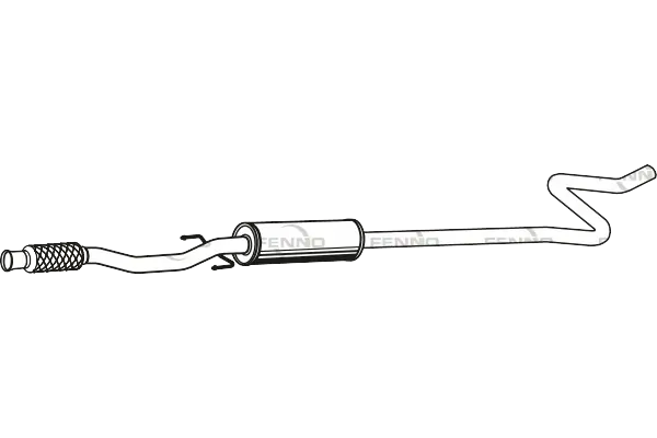 FENNO középső hangtompító - P17015 - TothCarparts
