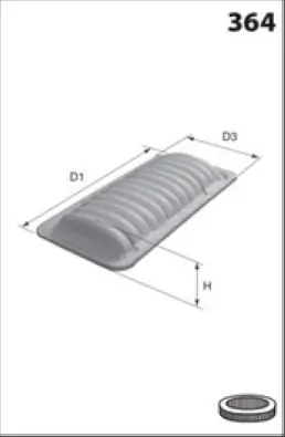 MISFAT légszűrő - P176 - TothCarparts