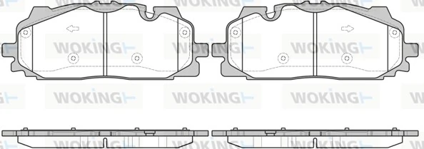 WOKING fékbetétkészlet, tárcsafék - P17673.00 - TothCarparts