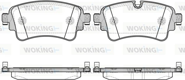 WOKING fékbetétkészlet, tárcsafék - P17693.08 - TothCarparts