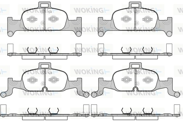 WOKING fékbetétkészlet, tárcsafék - P17913.00 - TothCarparts