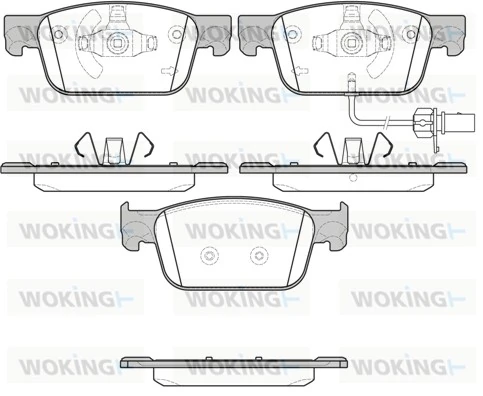 WOKING fékbetétkészlet, tárcsafék - P17923.01 - TothCarparts