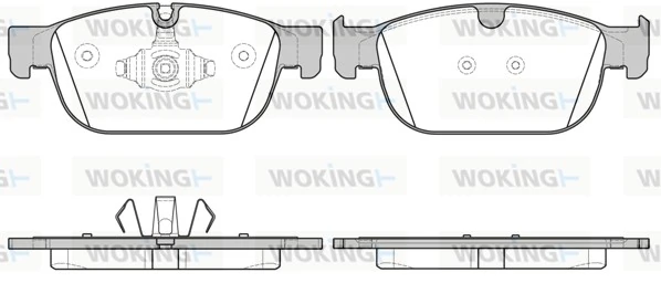 WOKING fékbetétkészlet, tárcsafék - P17963.00 - TothCarparts