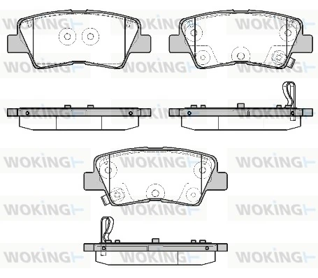 WOKING fékbetétkészlet, tárcsafék - P19073.12 - TothCarparts