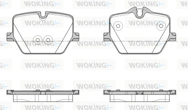 WOKING fékbetétkészlet, tárcsafék - P19753.00 - TothCarparts