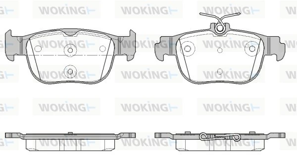WOKING fékbetétkészlet, tárcsafék - P19973.00 - TothCarparts