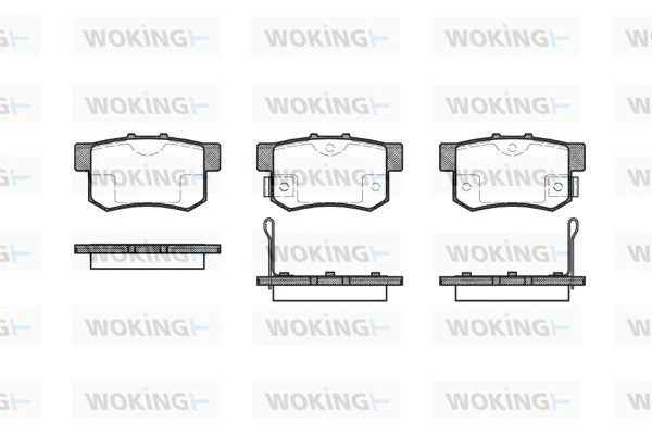 WOKING fékbetétkészlet, tárcsafék - P2253.02 - TothCarparts