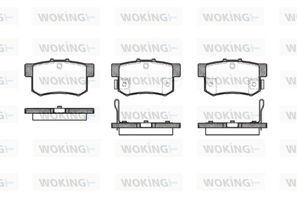 WOKING fékbetétkészlet, tárcsafék - P2253.22 - TothCarparts