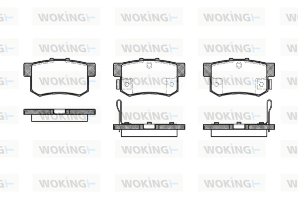 WOKING fékbetétkészlet, tárcsafék - P2253.32 - TothCarparts