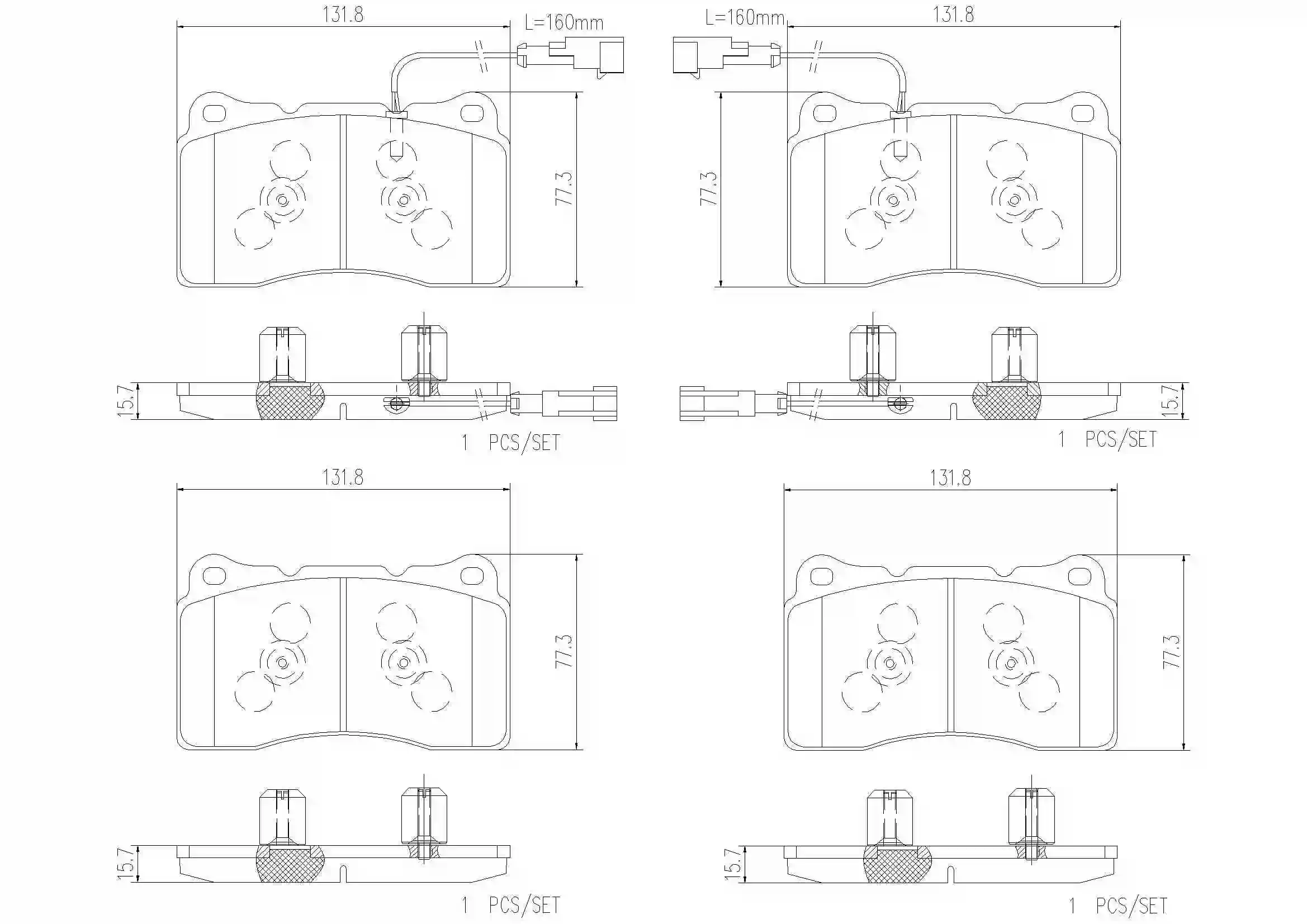 BREMBO fékbetétkészlet, tárcsafék - P23134N - TothCarparts