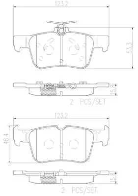 BREMBO fékbetétkészlet, tárcsafék - P24175N - TothCarparts