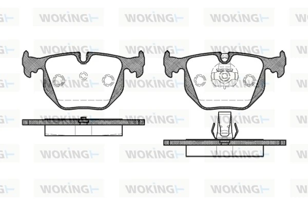 WOKING fékbetétkészlet, tárcsafék - P2813.30 - TothCarparts