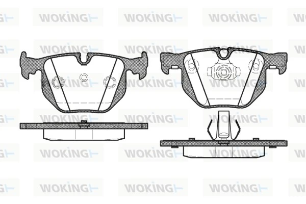 WOKING fékbetétkészlet, tárcsafék - P2813.40 - TothCarparts