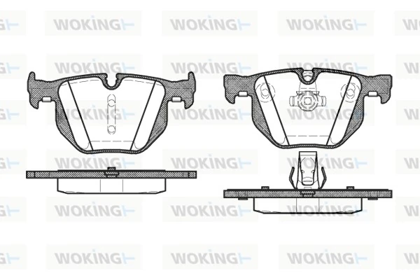 WOKING fékbetétkészlet, tárcsafék - P2813.60 - TothCarparts