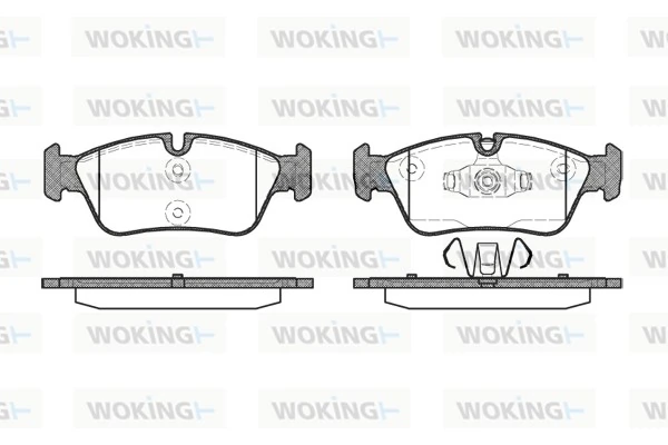 WOKING fékbetétkészlet, tárcsafék - P2843.60 - TothCarparts
