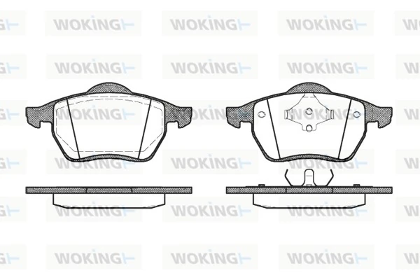 WOKING fékbetétkészlet, tárcsafék - P2903.00 - TothCarparts