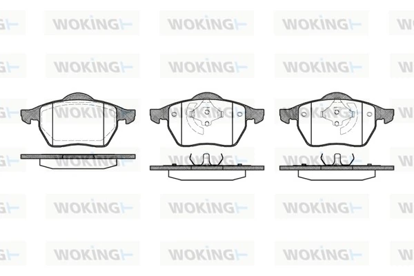 WOKING fékbetétkészlet, tárcsafék - P2903.01 - TothCarparts