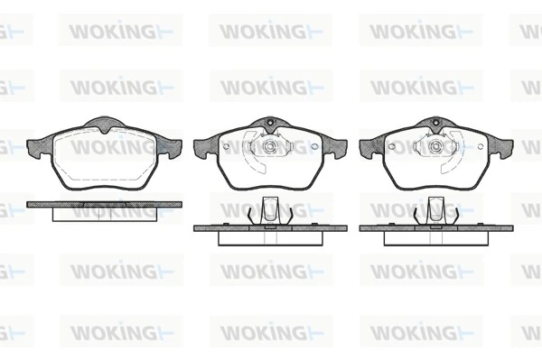 WOKING fékbetétkészlet, tárcsafék - P2903.10 - TothCarparts