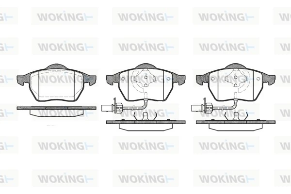 WOKING fékbetétkészlet, tárcsafék - P2903.22 - TothCarparts