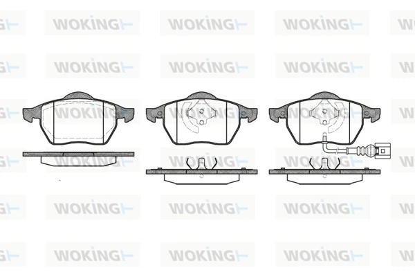 WOKING fékbetétkészlet, tárcsafék - P2903.41 - TothCarparts
