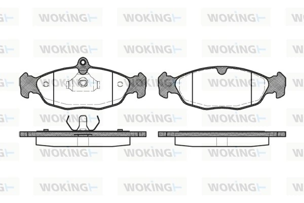 WOKING fékbetétkészlet, tárcsafék - P2933.20 - TothCarparts