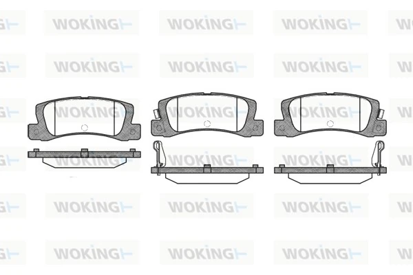 WOKING fékbetétkészlet, tárcsafék - P3143.02 - TothCarparts