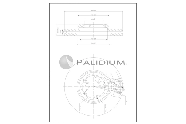 ASHUKI by Palidium féktárcsa - P330-252 - TothCarparts