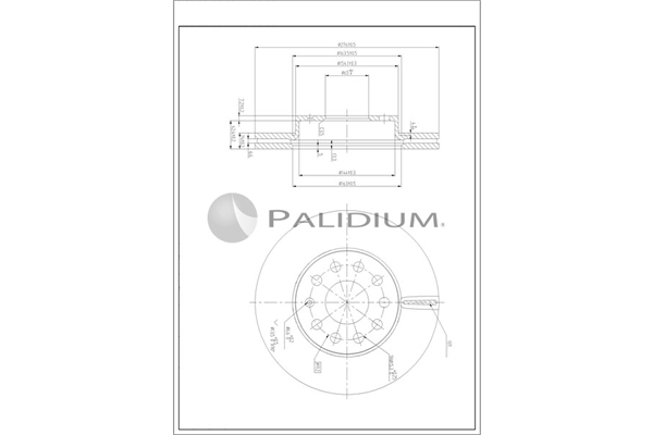 ASHUKI by Palidium féktárcsa - P330-254 - TothCarparts