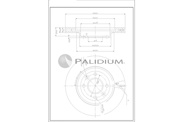 ASHUKI by Palidium féktárcsa - P330-256 - TothCarparts