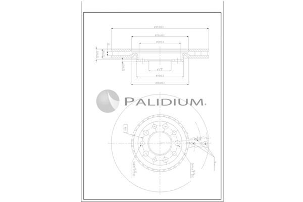 ASHUKI by Palidium féktárcsa - P330-265 - TothCarparts