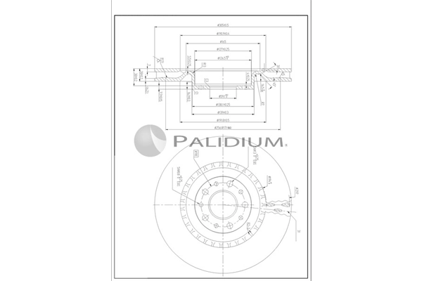 ASHUKI by Palidium féktárcsa - P330-270 - TothCarparts