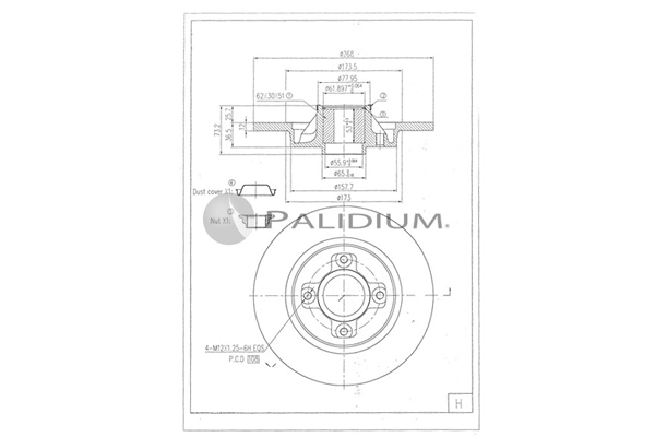 ASHUKI by Palidium féktárcsa - P331-121 - TothCarparts