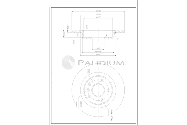 ASHUKI by Palidium féktárcsa - P331-122 - TothCarparts