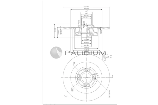 ASHUKI by Palidium féktárcsa - P331-127 - TothCarparts