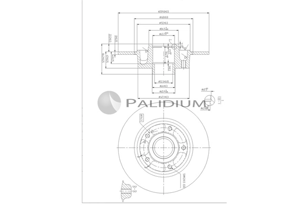 ASHUKI by Palidium féktárcsa - P331-128 - TothCarparts